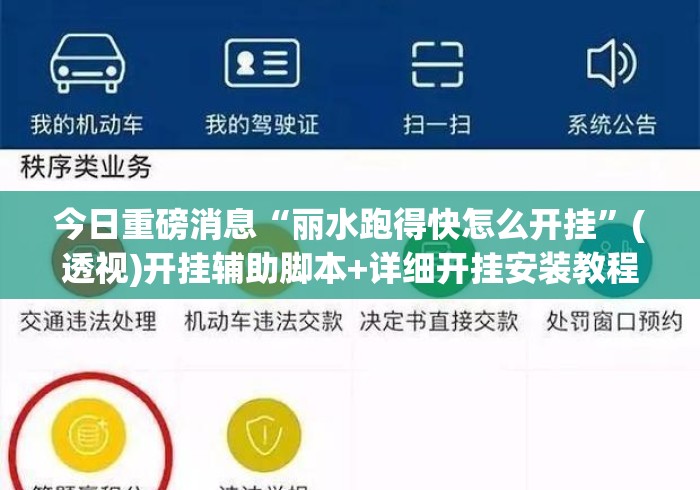 今日重磅消息“丽水跑得快怎么开挂”(透视)开挂辅助脚本+详细开挂安装教程