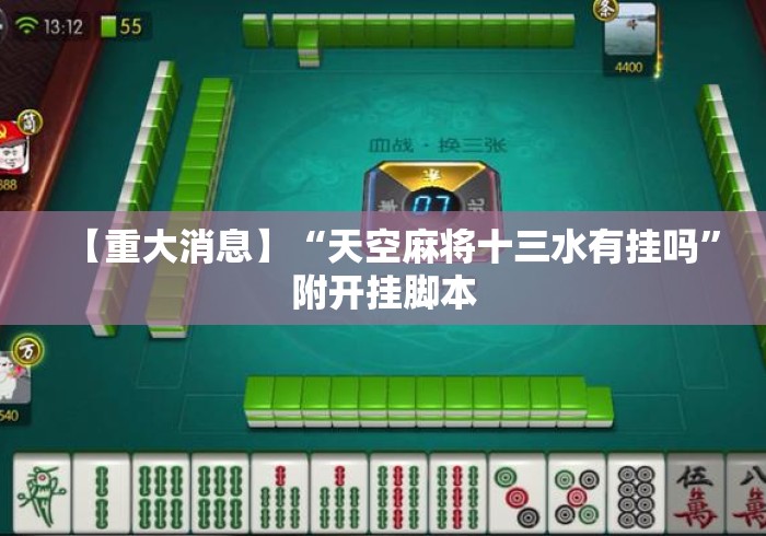 【重大消息】“天空麻将十三水有挂吗”附开挂脚本