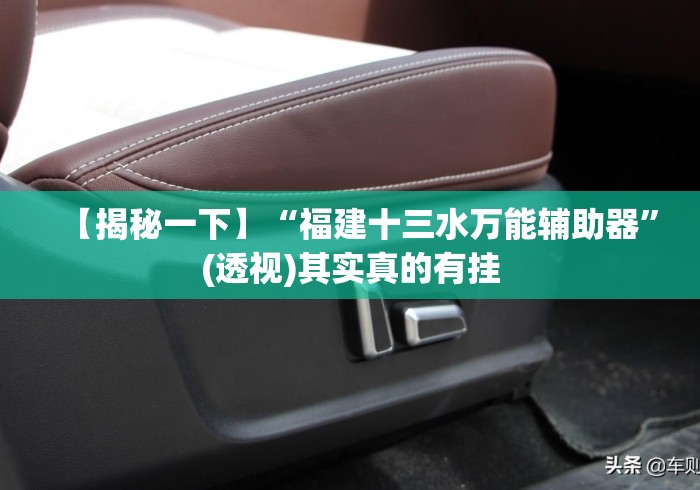 【揭秘一下】“福建十三水万能辅助器”(透视)其实真的有挂