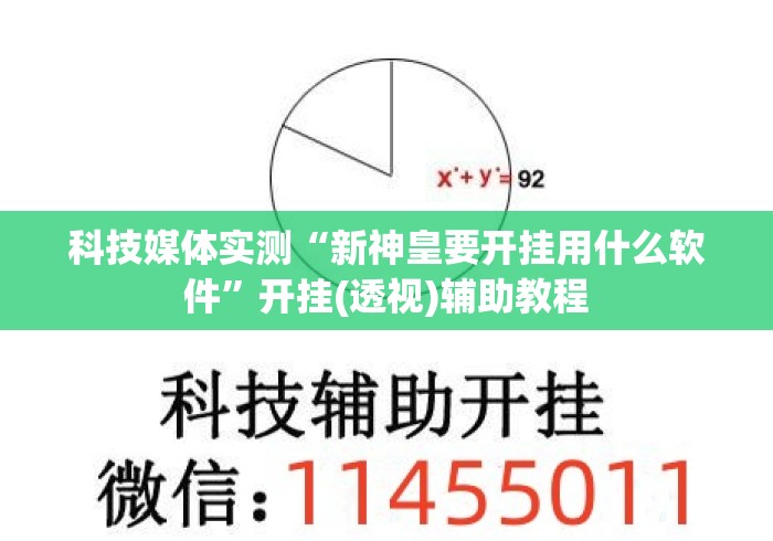 科技媒体实测“新神皇要开挂用什么软件”开挂(透视)辅助教程