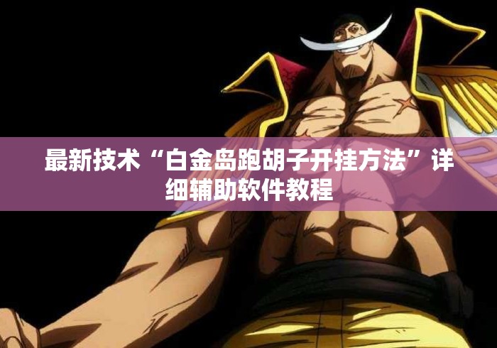 最新技术“白金岛跑胡子开挂方法	”详细辅助软件教程