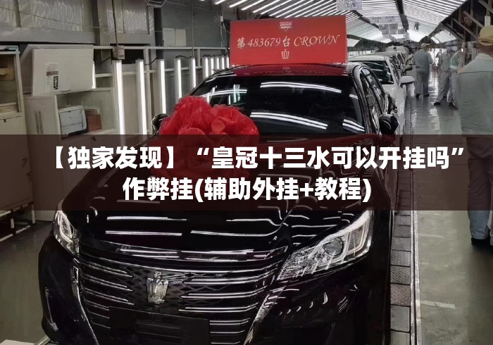 【独家发现】“皇冠十三水可以开挂吗”作弊挂(辅助外挂+教程)