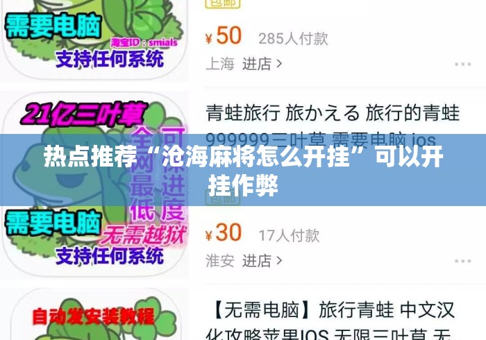 热点推荐“沧海麻将怎么开挂”可以开挂作弊