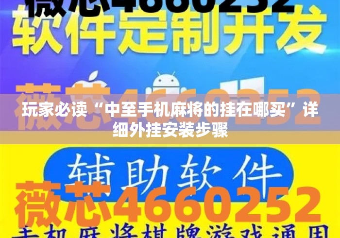 玩家必读“中至手机麻将的挂在哪买”详细外挂安装步骤
