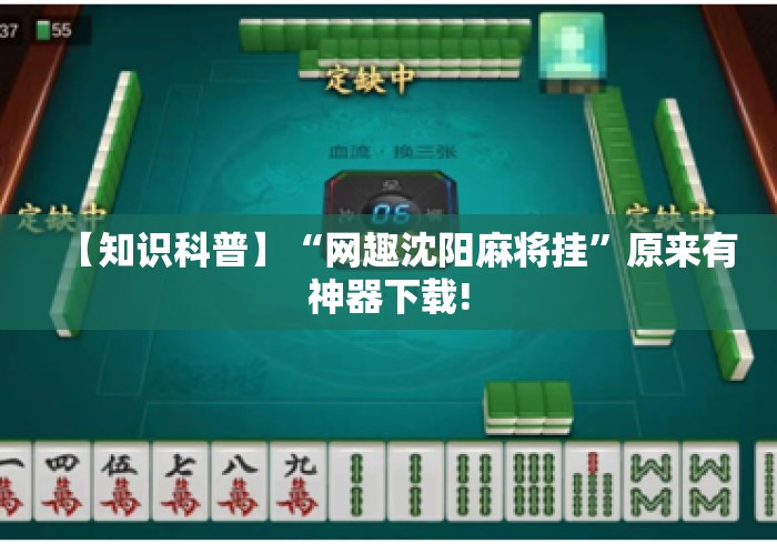 【知识科普】“网趣沈阳麻将挂”原来有神器下载!