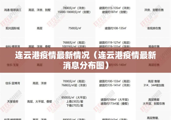 连云港疫情最新情况(连云港疫情最新消息分布图) 连云港疫情最新情况(连云港疫情最新消息分布图)