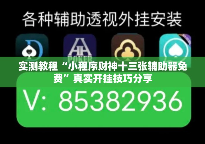 实测教程“小程序财神十三张辅助器免费”真实开挂技巧分享