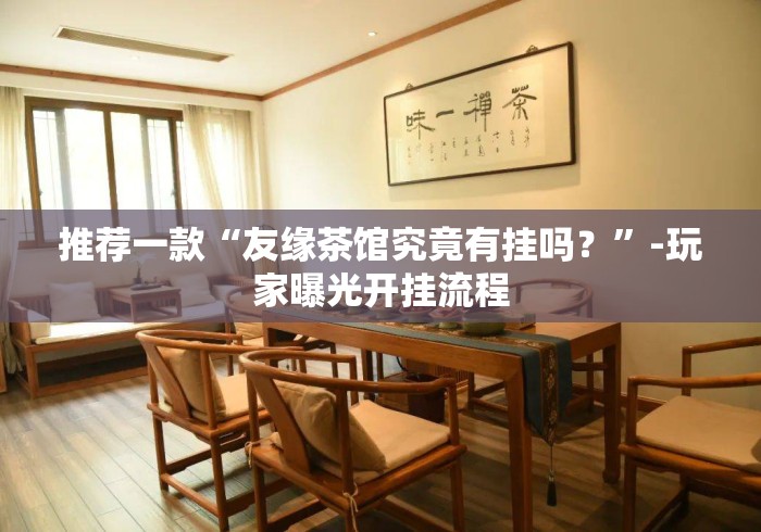 推荐一款“友缘茶馆究竟有挂吗？”-玩家曝光开挂流程