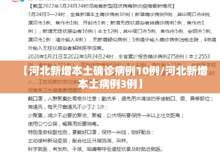 【河北新增本土确诊病例10例/河北新增本土病例3例】 【河北新增本土确诊病例10例/河北新增本土病例3例】