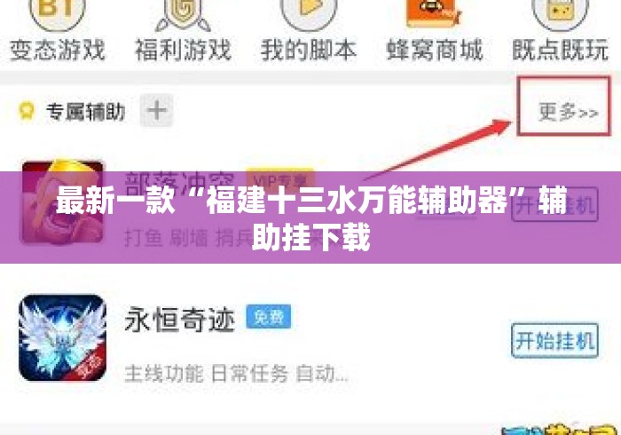 最新一款“福建十三水万能辅助器”辅助挂下载