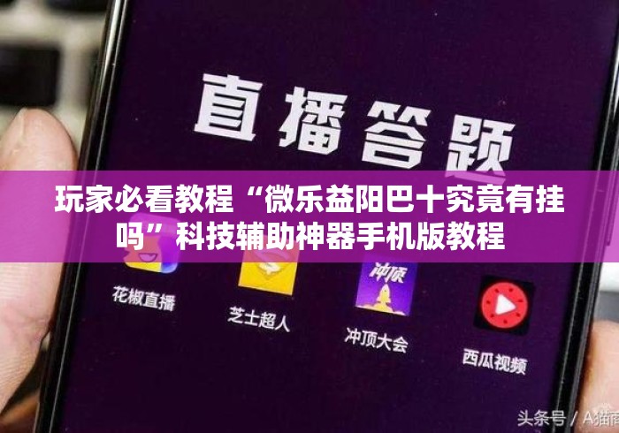 玩家必看教程“微乐益阳巴十究竟有挂吗”科技辅助神器手机版教程