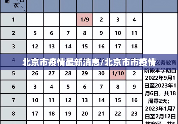 北京市疫情最新消息/北京市市疫情