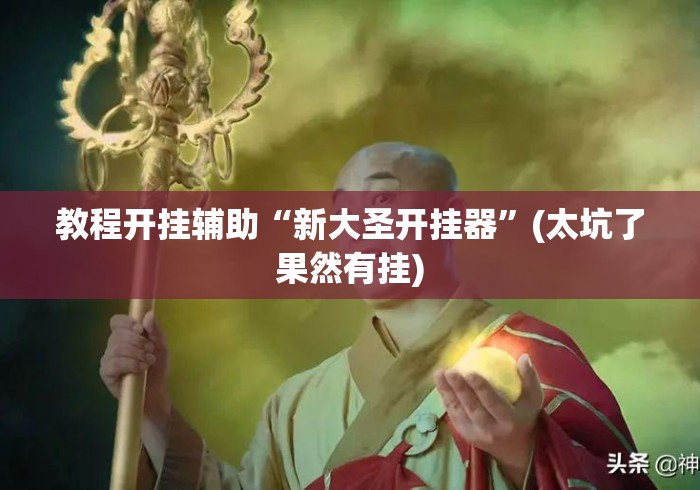 教程开挂辅助“新大圣开挂器”(太坑了果然有挂)