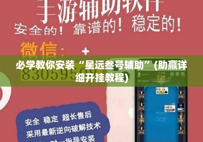 必学教你安装“星远叁号辅助”(助赢详细开挂教程)