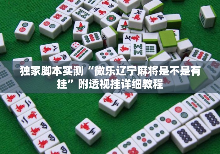 独家脚本实测“微乐辽宁麻将是不是有挂	”附透视挂详细教程