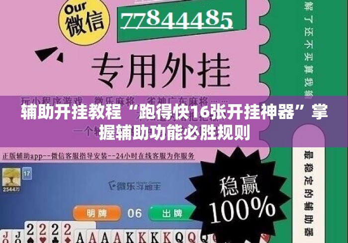 辅助开挂教程“跑得快16张开挂神器”掌握辅助功能必胜规则