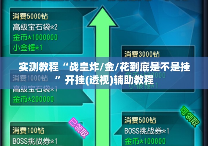 实测教程“战皇炸/金/花到底是不是挂”开挂(透视)辅助教程