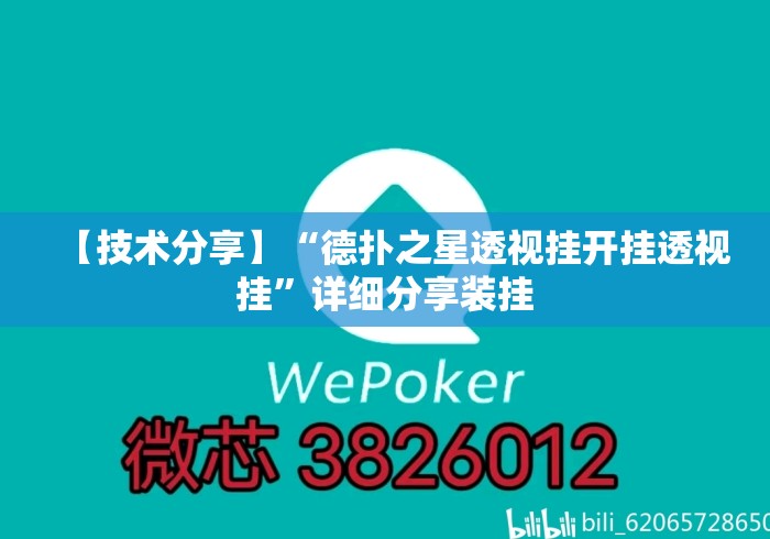 【技术分享】“德扑之星透视挂开挂透视挂”详细分享装挂
