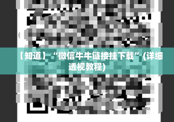 【知道】“微信牛牛链接挂下载”(详细透视教程)