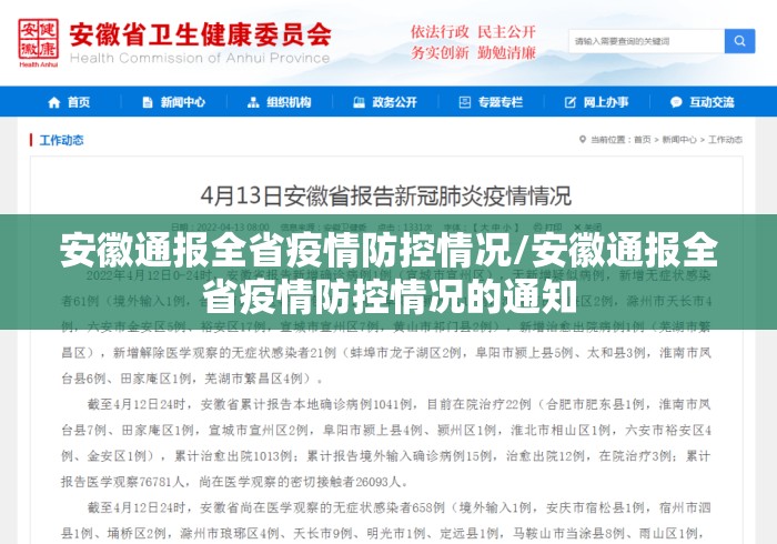 安徽通报全省疫情防控情况/安徽通报全省疫情防控情况的通知 安徽通报全省疫情防控情况/安徽通报全省疫情防控情况的通知