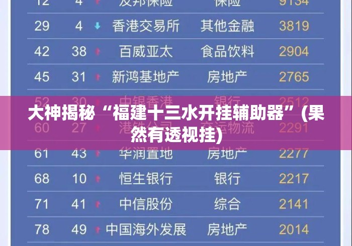 大神揭秘“福建十三水开挂辅助器”(果然有透视挂)