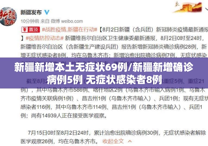 新疆新增本土无症状69例/新疆新增确诊病例5例 无症状感染者8例 新疆新增本土无症状69例/新疆新增确诊病例5例 无症状感染者8例