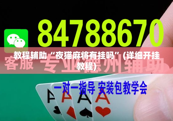 教程辅助“夜猫麻将有挂吗”(详细开挂教程)