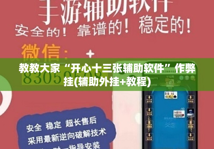 教教大家“开心十三张辅助软件”作弊挂(辅助外挂+教程)