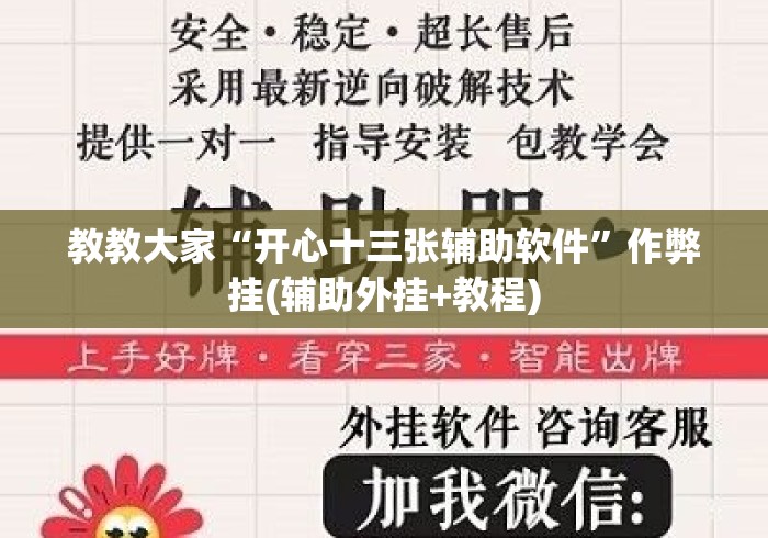 教教大家“开心十三张辅助软件	”作弊挂(辅助外挂+教程)
