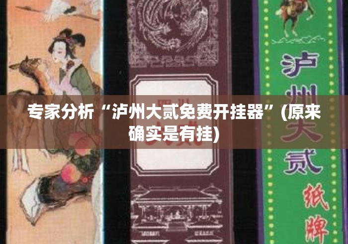 专家分析“泸州大贰免费开挂器”(原来确实是有挂)