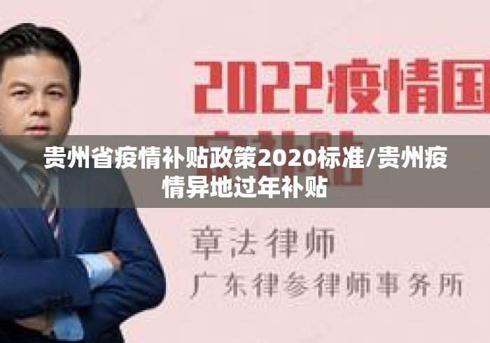 贵州省疫情补贴政策2020标准/贵州疫情异地过年补贴