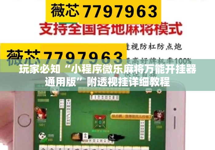 玩家必知“小程序微乐麻将万能开挂器通用版”附透视挂详细教程