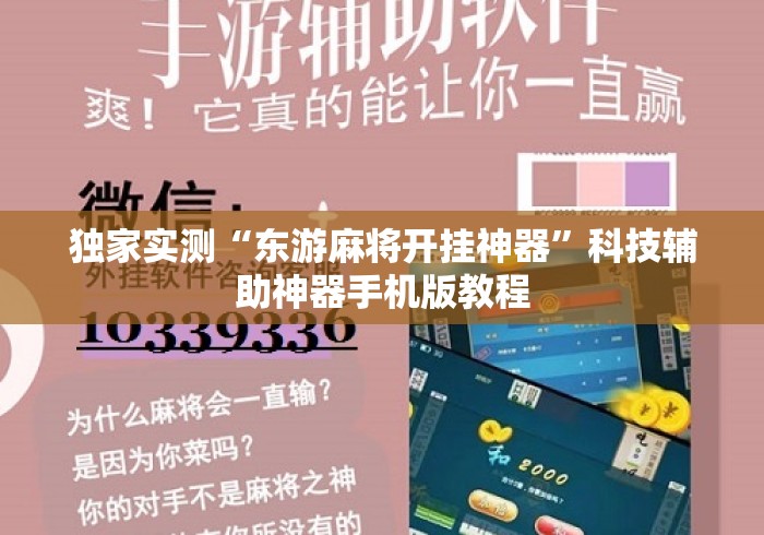 独家实测“东游麻将开挂神器	”科技辅助神器手机版教程