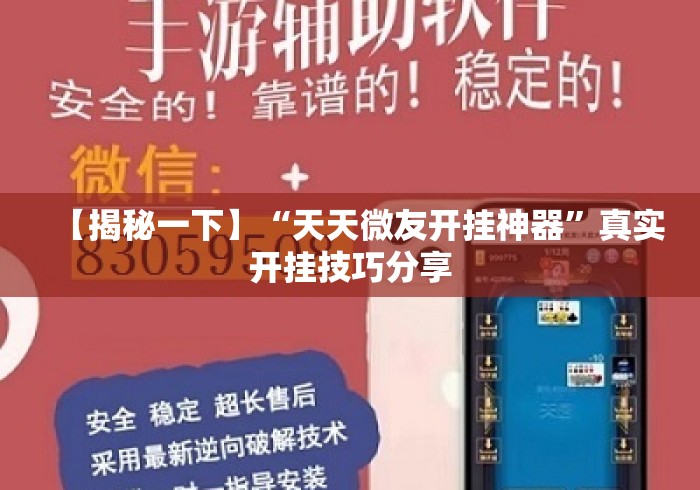 【揭秘一下】“天天微友开挂神器”真实开挂技巧分享