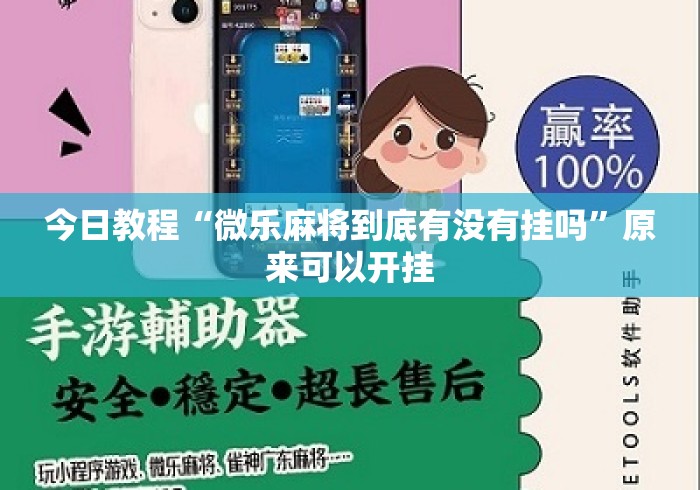 今日教程“微乐麻将到底有没有挂吗”原来可以开挂