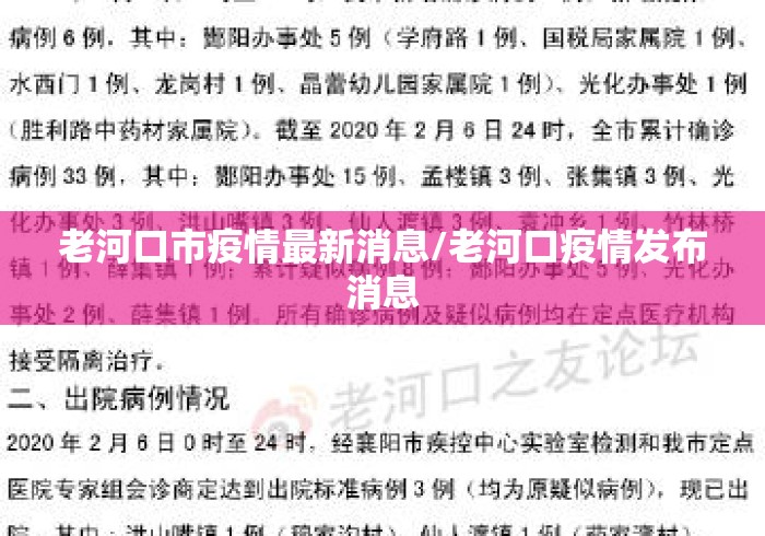 老河口市疫情最新消息/老河口疫情发布消息