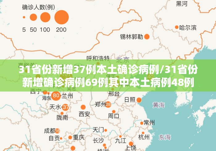 31省份新增37例本土确诊病例/31省份新增确诊病例69例其中本土病例48例