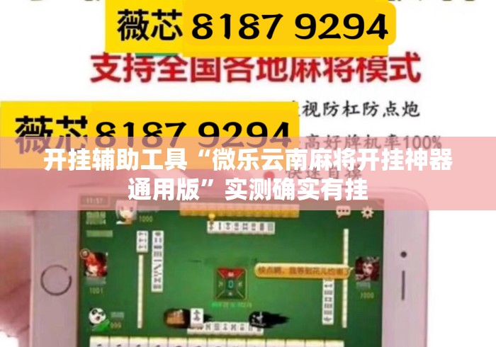 开挂辅助工具“微乐云南麻将开挂神器通用版”实测确实有挂