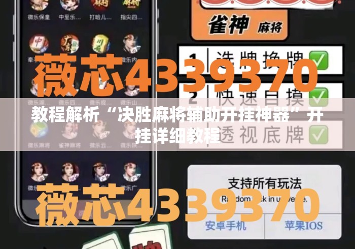 教程解析“决胜麻将辅助开挂神器	”开挂详细教程