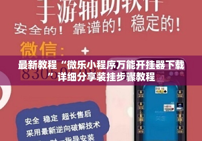 最新教程“微乐小程序万能开挂器下载”详细分享装挂步骤教程