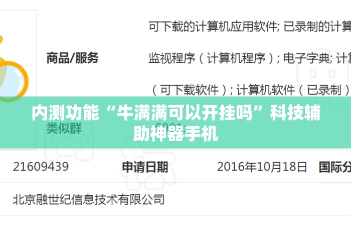 内测功能“牛满满可以开挂吗	”科技辅助神器手机