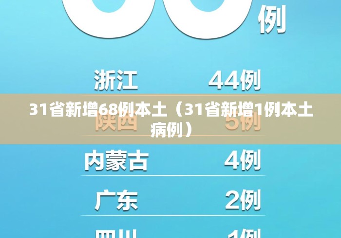 31省新增68例本土（31省新增1例本土病例）