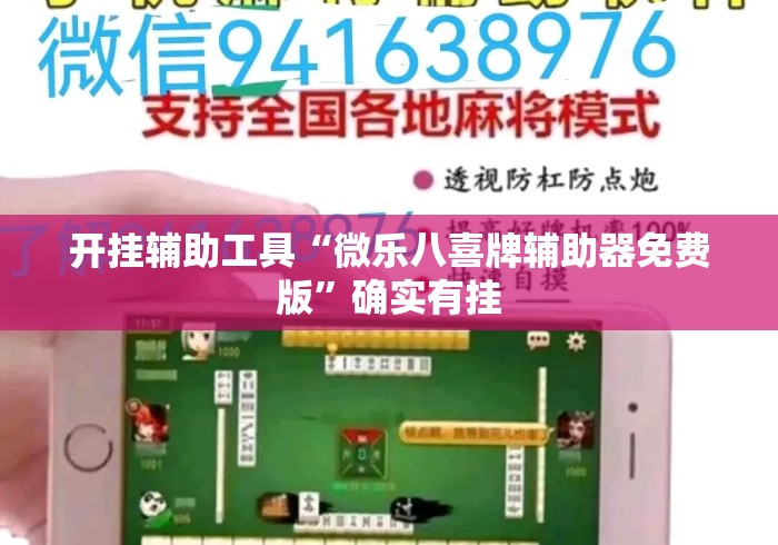开挂辅助工具“微乐八喜牌辅助器免费版”确实有挂