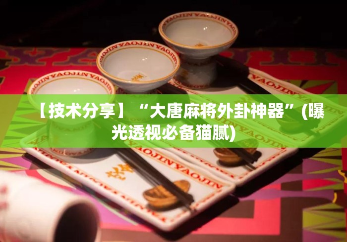 【技术分享】“大唐麻将外卦神器”(曝光透视必备猫腻)
