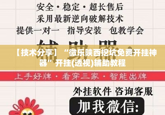 【技术分享】“微乐陕西挖坑免费开挂神器”开挂(透视)辅助教程