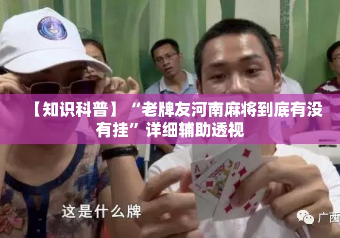 【知识科普】“老牌友河南麻将到底有没有挂”详细辅助透视