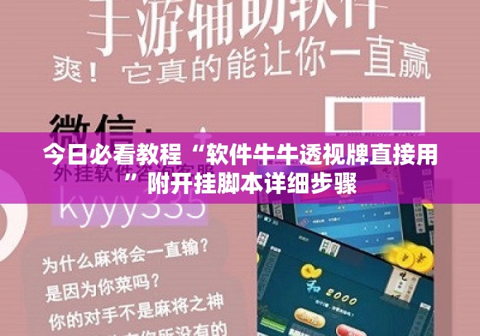 今日必看教程“软件牛牛透视牌直接用”附开挂脚本详细步骤