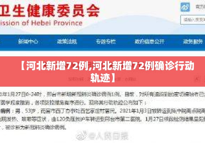 【河北新增72例,河北新增72例确诊行动轨迹】 【河北新增72例,河北新增72例确诊行动轨迹】