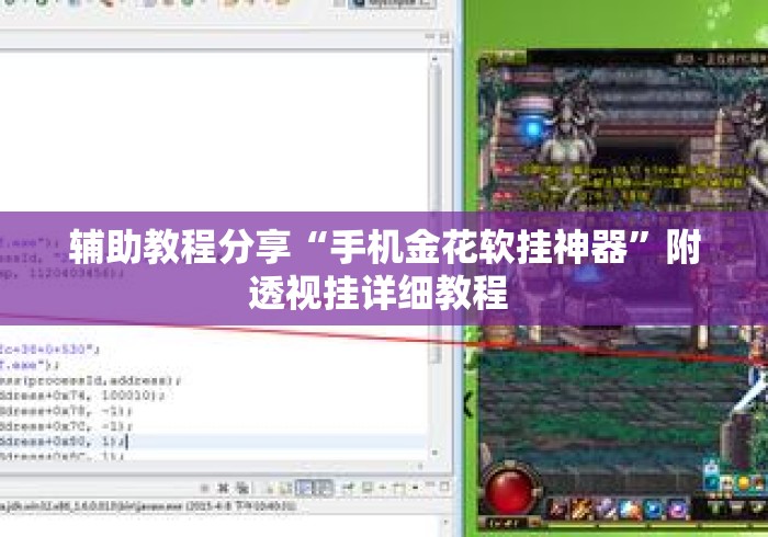 辅助教程分享“手机金花软挂神器”附透视挂详细教程 