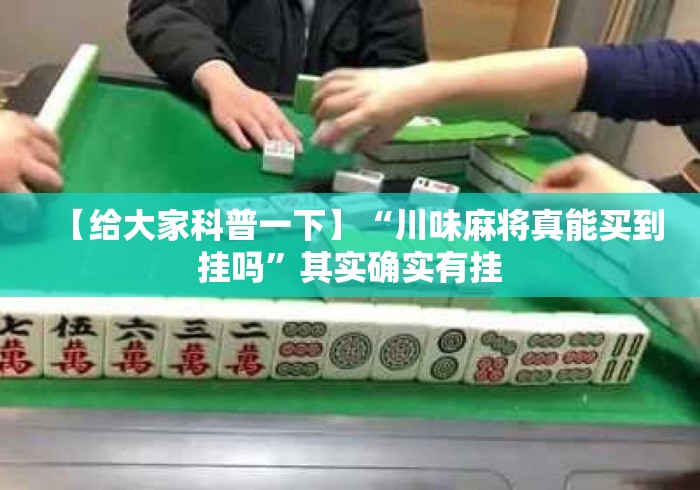 【给大家科普一下】“川味麻将真能买到挂吗	”其实确实有挂